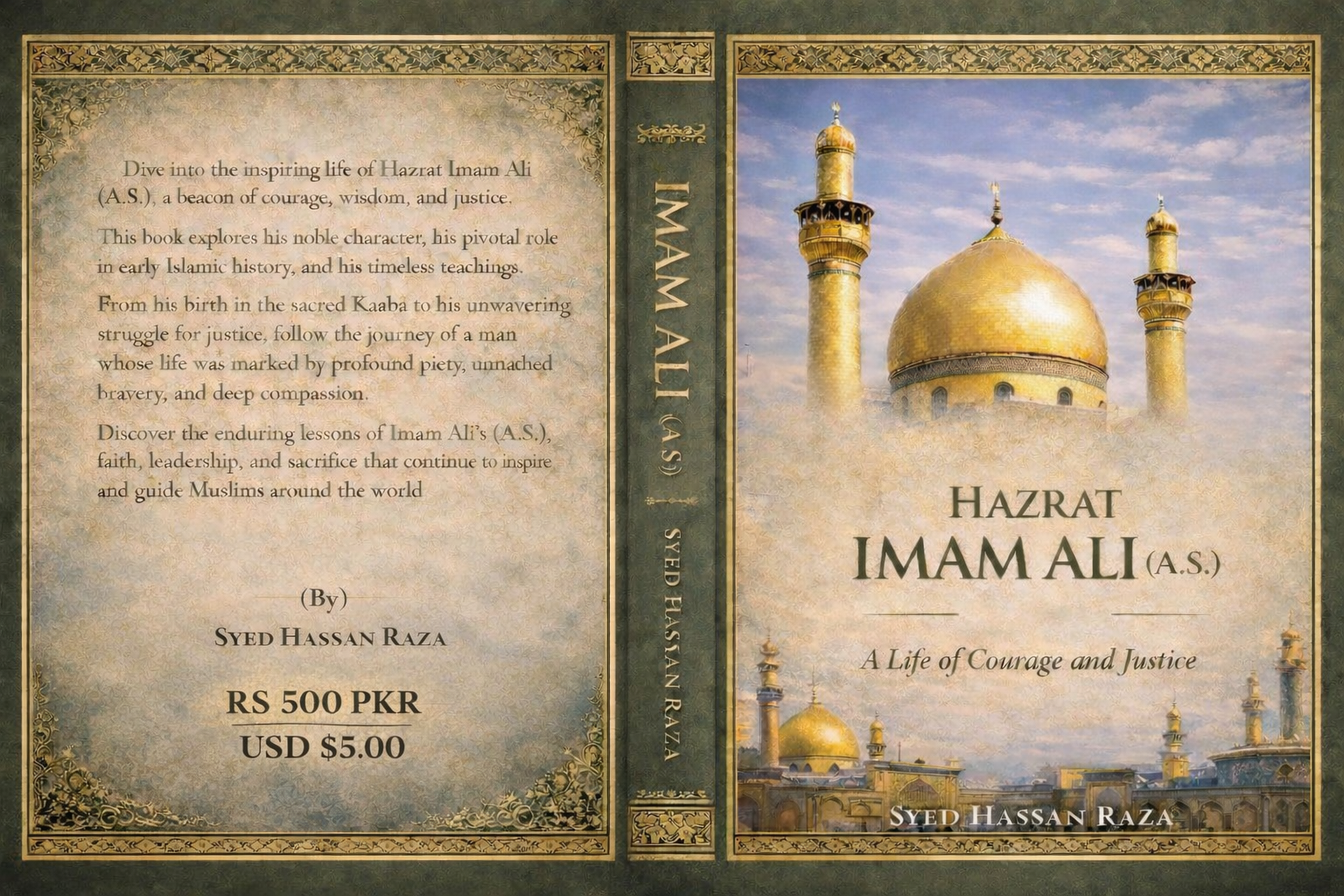 Front cover of Hazrat Imam Ali (A.S.): A Life of Courage and Justice